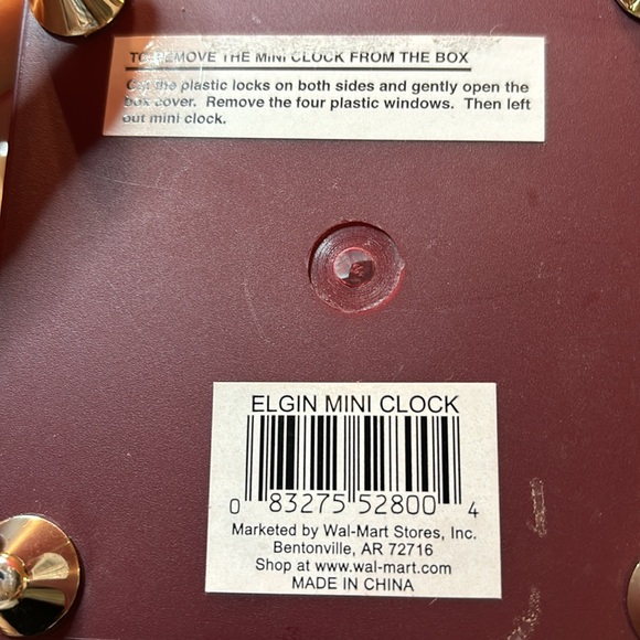 Elgin clock with gold tone cat watch a fish - Picture 7 of 13